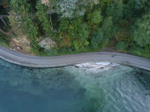 Blick von der Lions Gate Bridge